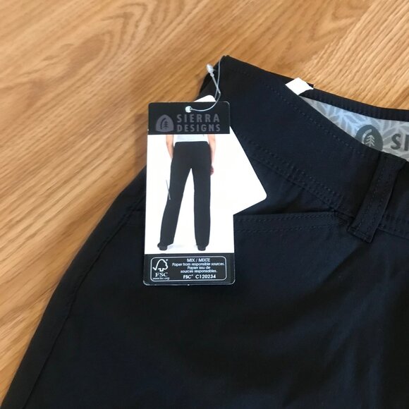 Sierra Designs Tech Pants Active Wear Hiking Pants Womens Sm Black Nylon Spandex - Picture 7 of 11